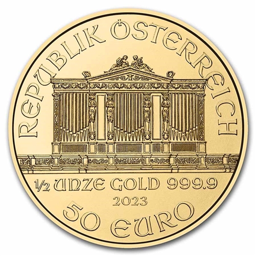 2023 1/2 OZ AUSTRIAN GOLD PHILHARMONIC