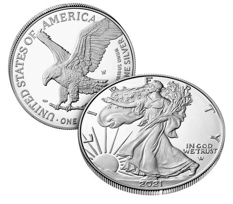 2021-W Proof American Silver Eagle Type 2