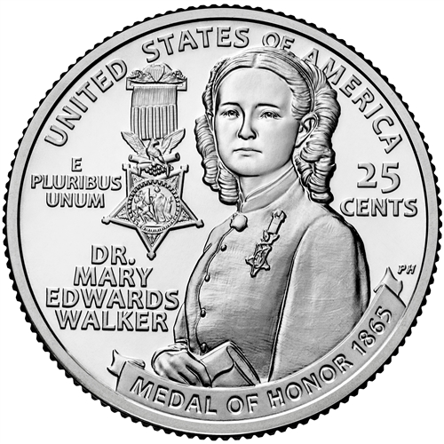 2024-P Dr. Mary Edwards Walker Quarter Roll