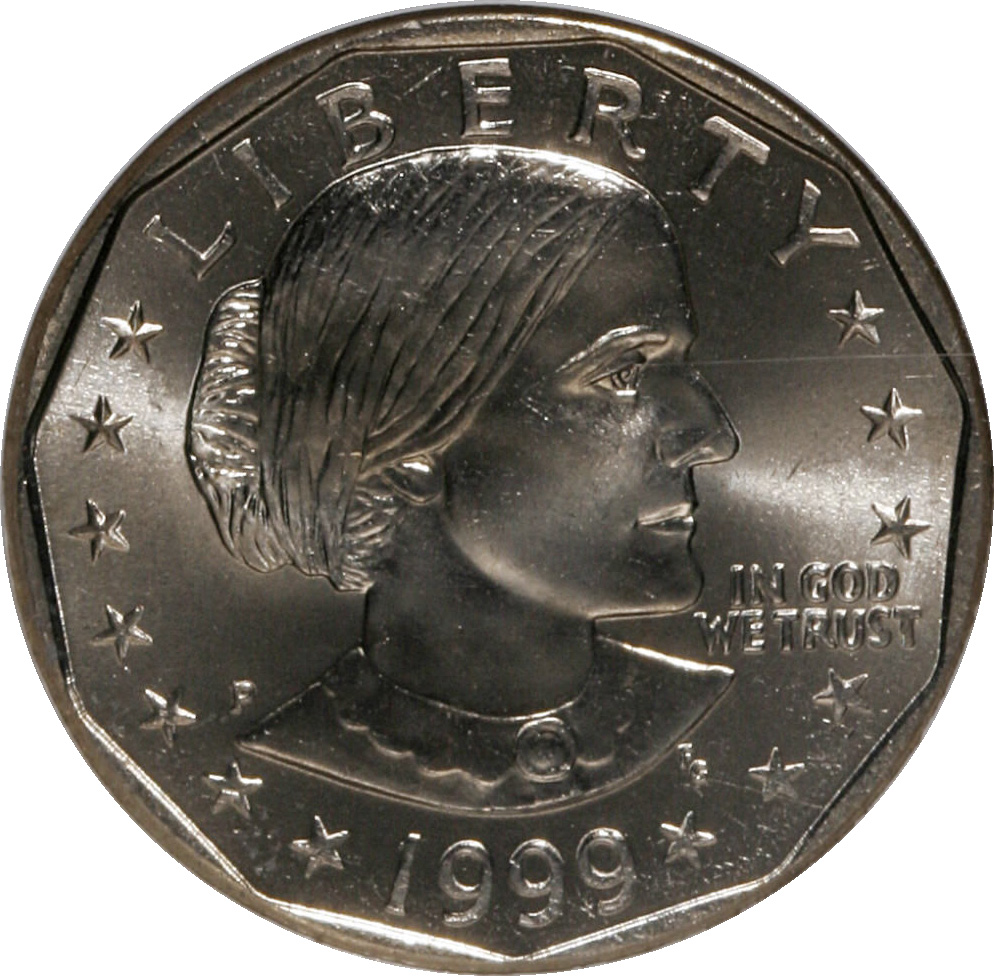 1999-P Dollar Coin Susan B Anthony Dollar One Dollar Coin