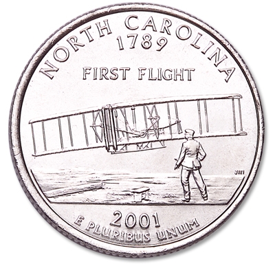North Carolina State Quarter 2001-P