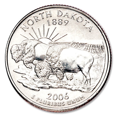 North Dakota State Quarter 2006-P