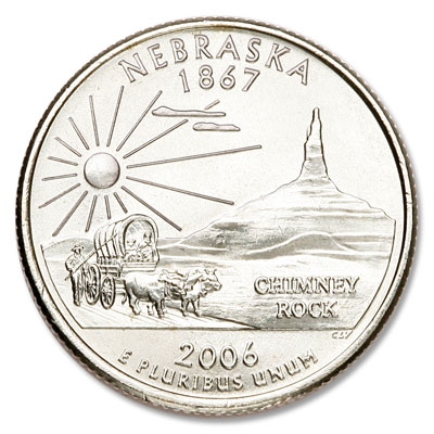 Nebraska State Quarter 2006-P