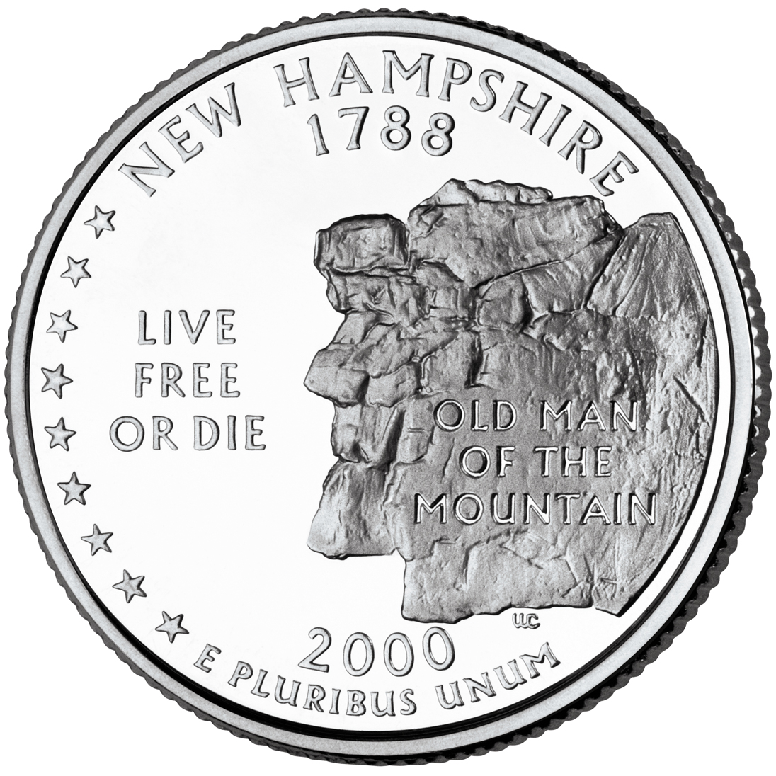 New Hampshire State Quarter 2000-D