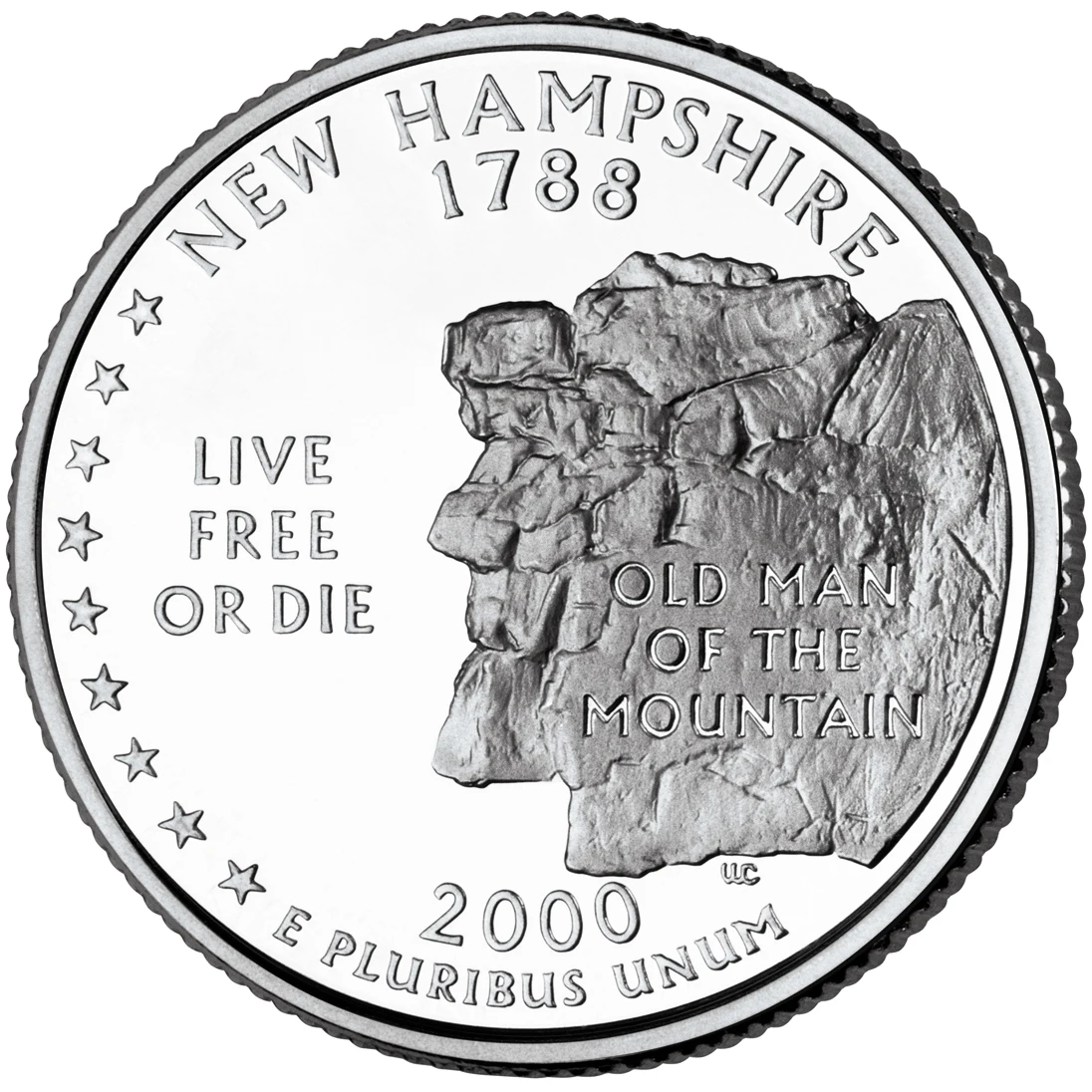 New Hampshire State Quarter 2000-P