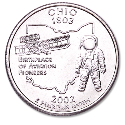 State Quarter Rolls Ohio 2002-P