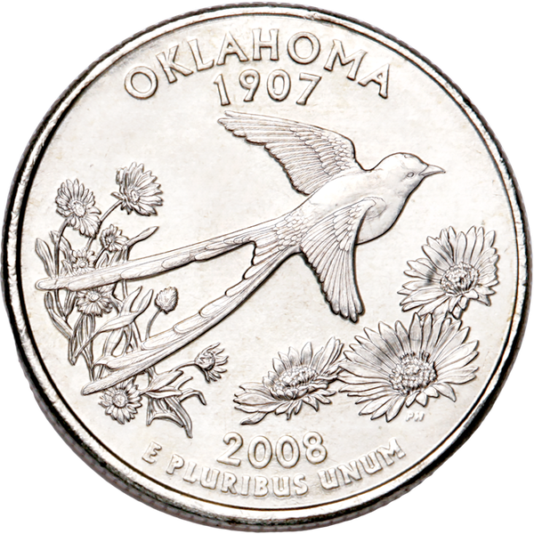 Oklahoma State Quarter 2008-D