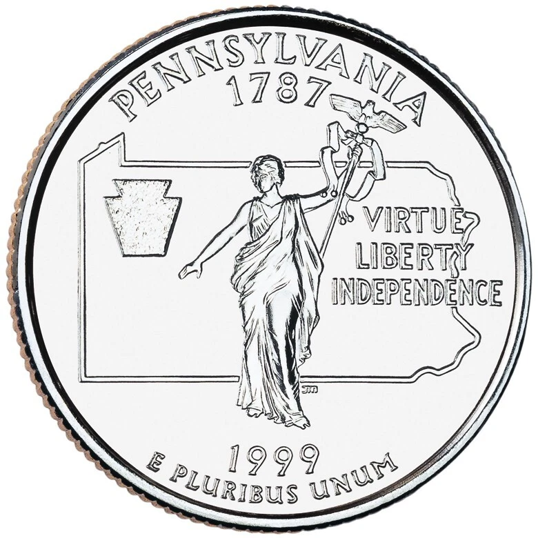 Pennsylvania State Quarter 1999-P