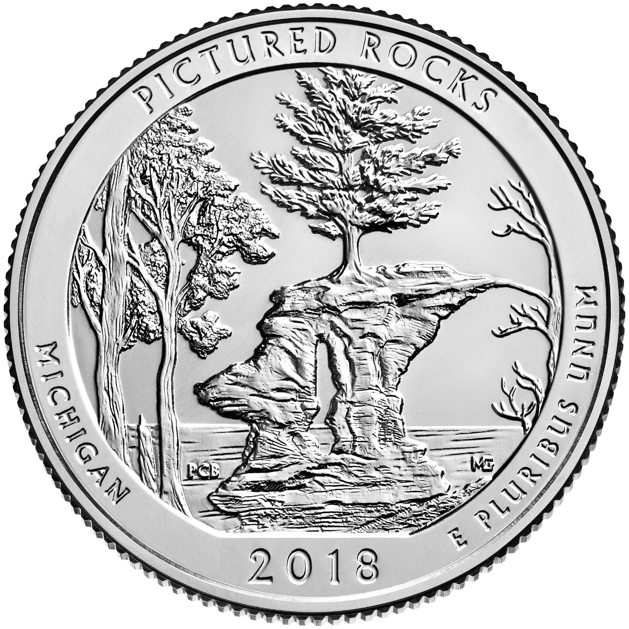 2018-D Pictured Rocks Clark National Park Quarter