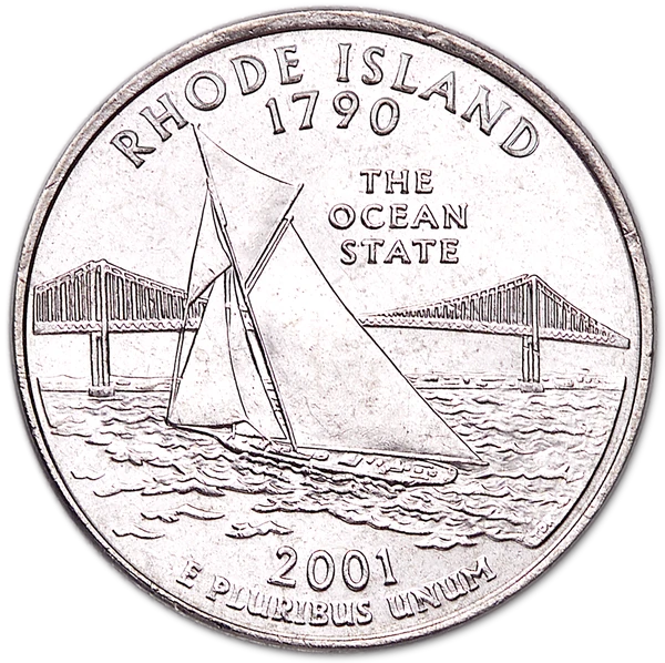 Rhode Island State Quarter 2001-P