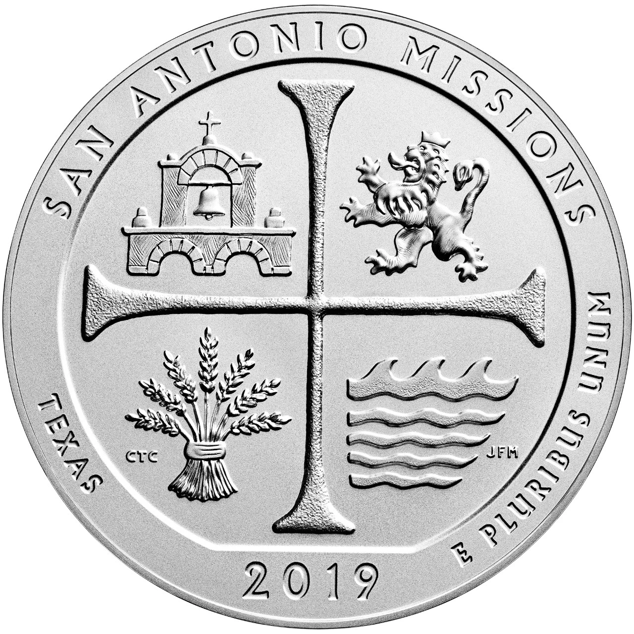 2019-S San Antonio Missions Park Quarter