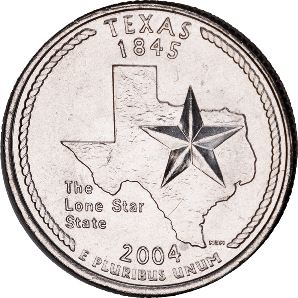 State Quarter Rolls Texas 2004-D
