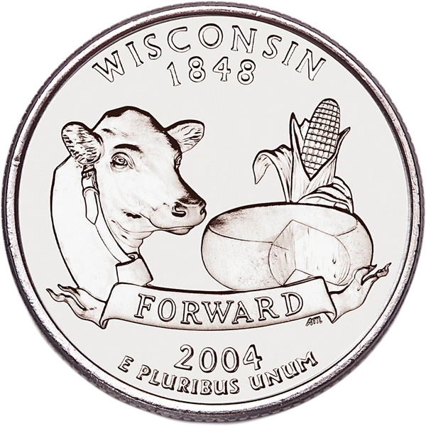 Wisconsin State Quarter 2004-D