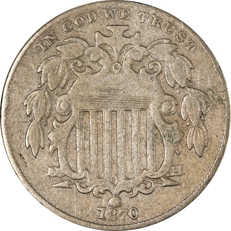 1870 Shield Nickel