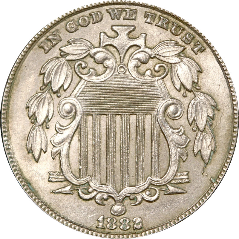 1882 shield nickel