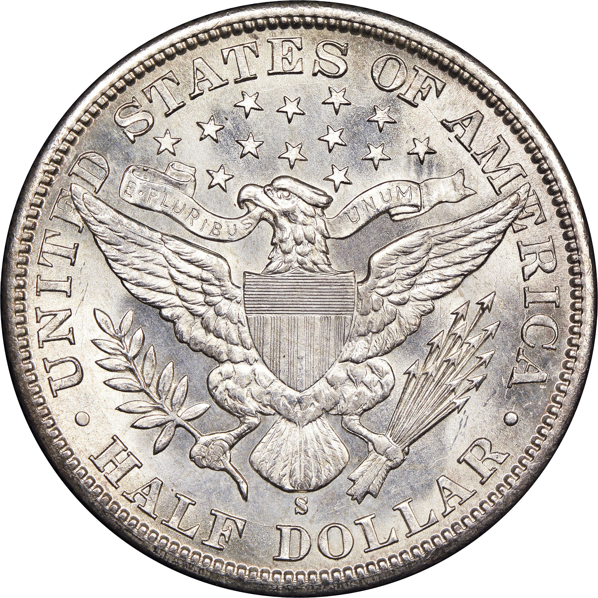 1893-S Barber Half Dollar