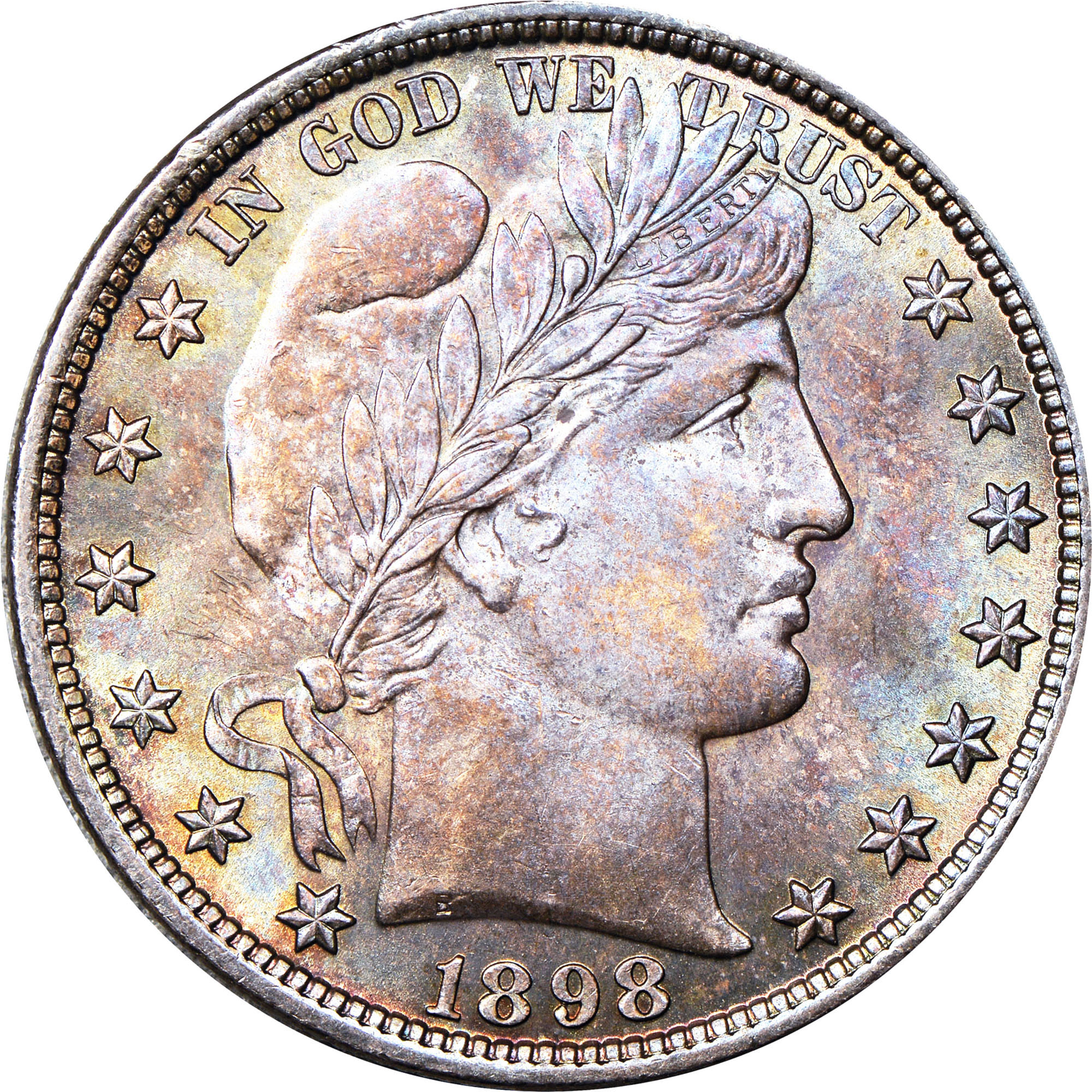 1898-P Barber Half Dollar