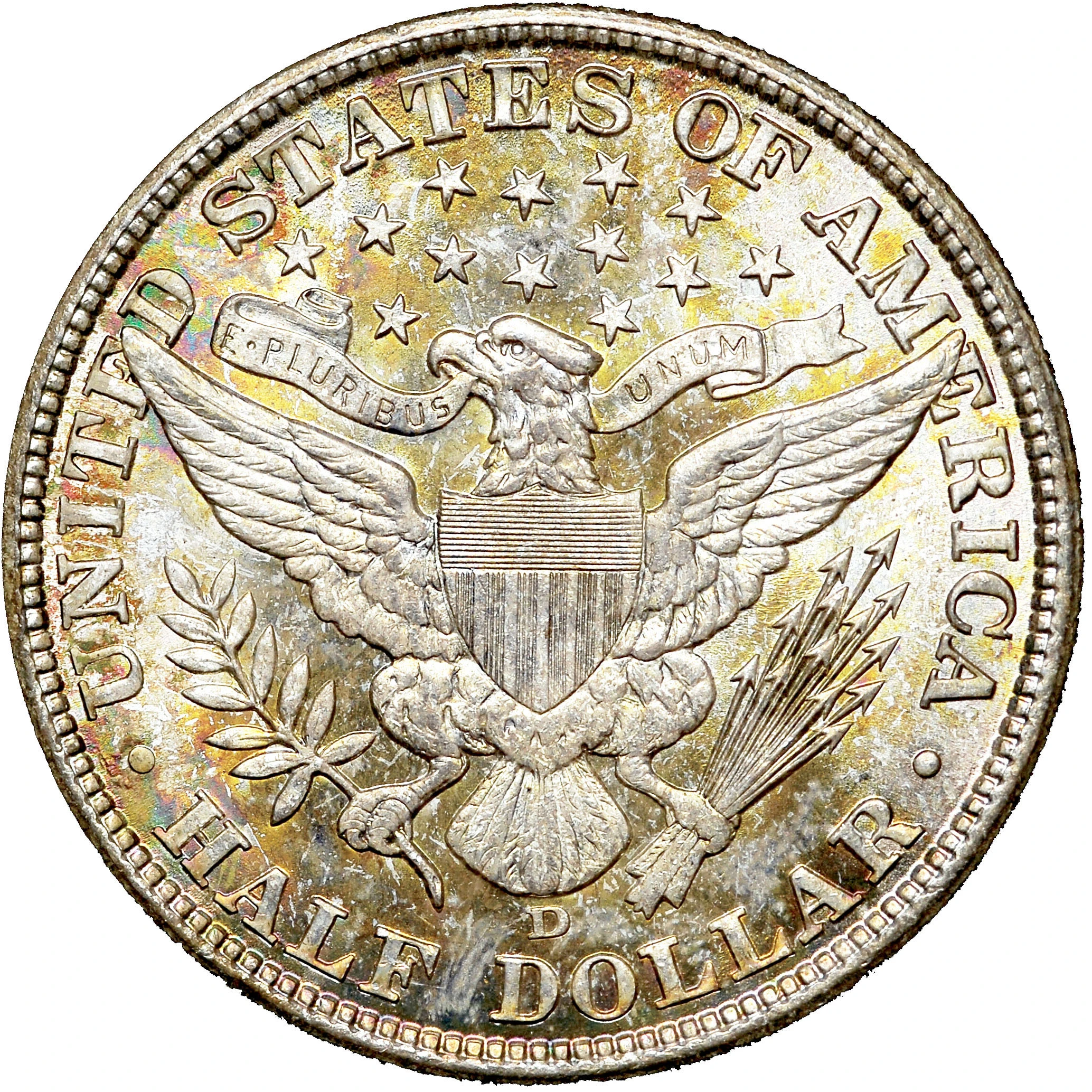 1907-D Barber Half Dollar