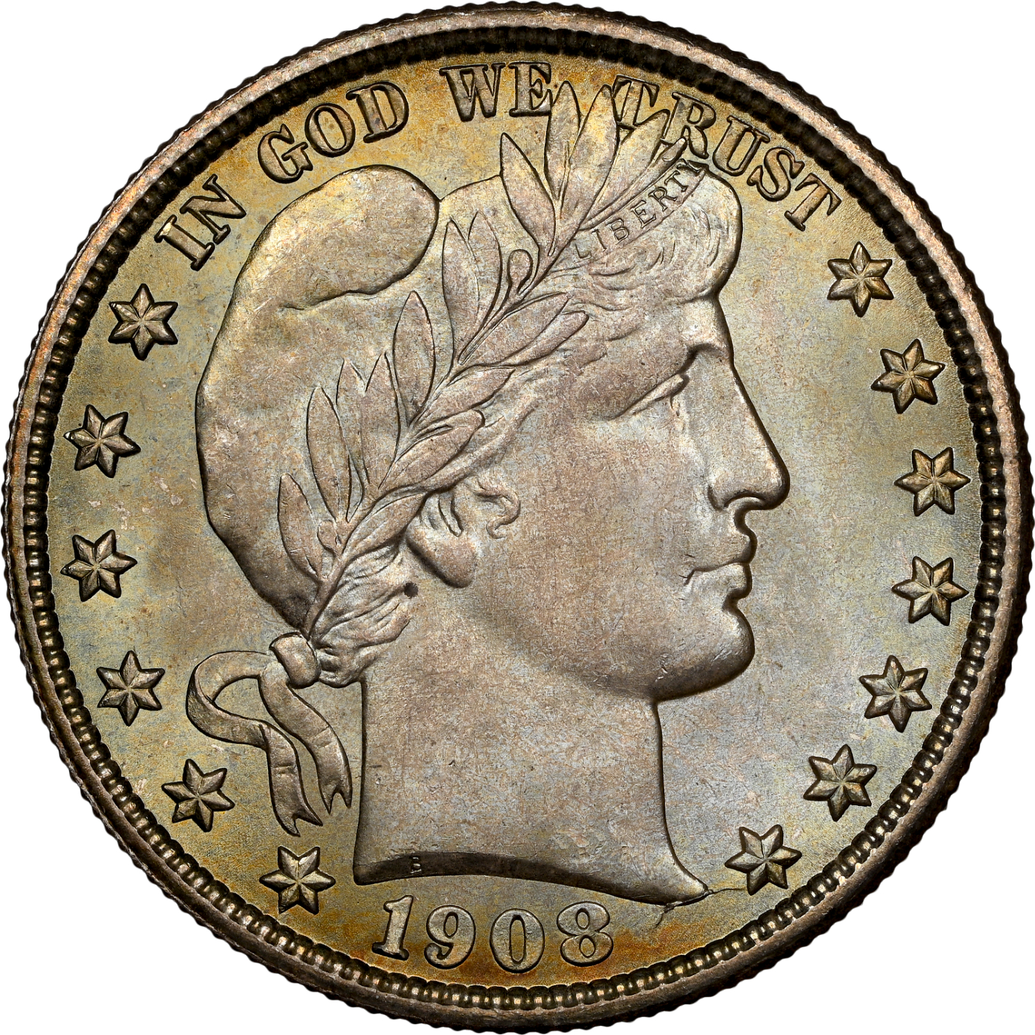 1908-O Barber Half Dollar