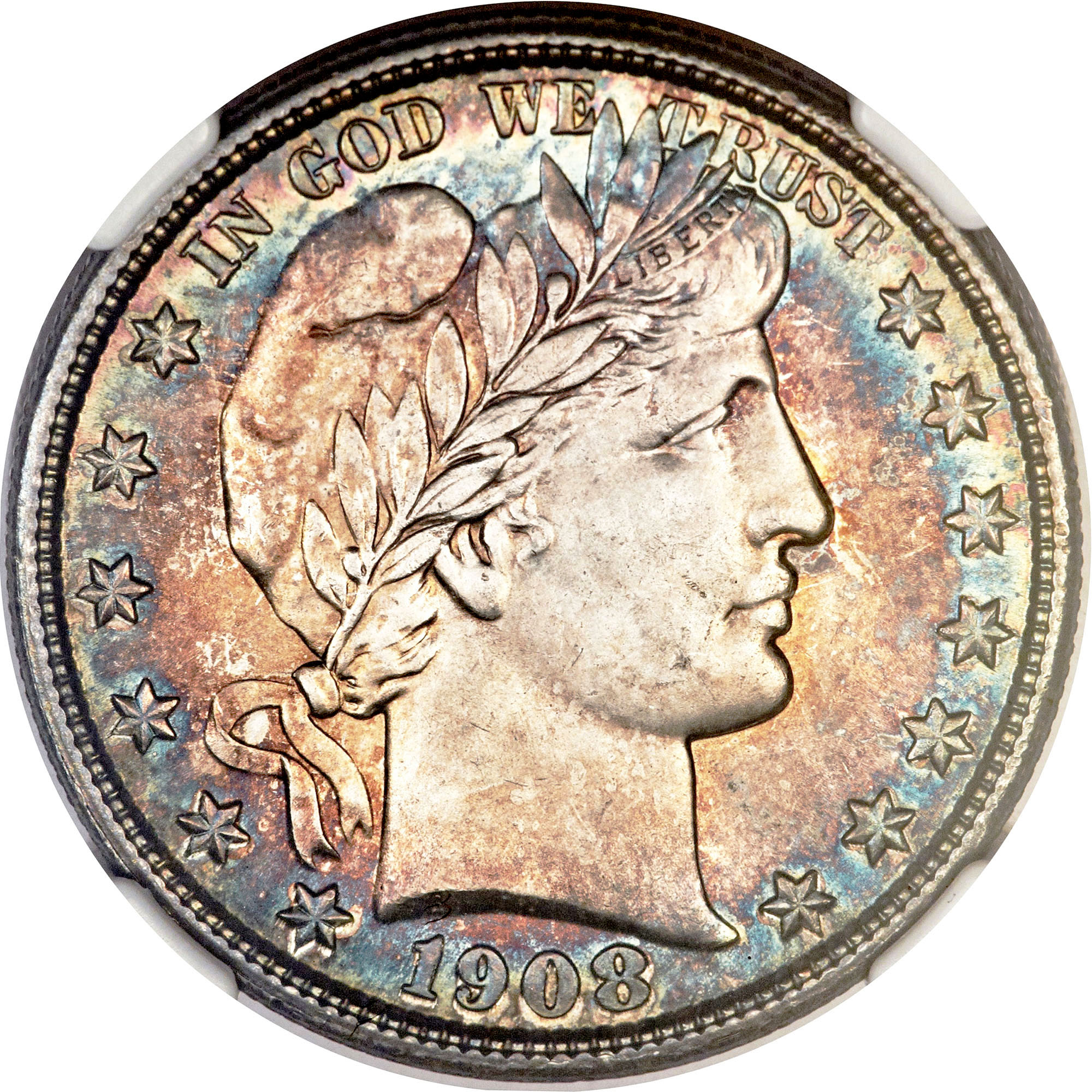 1908-S Barber Half Dollar