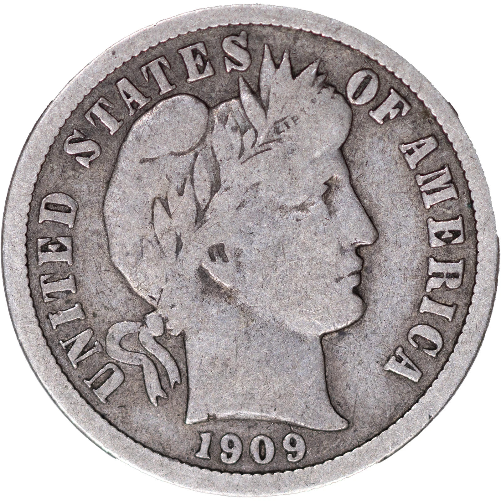 1909-P Barber Dime