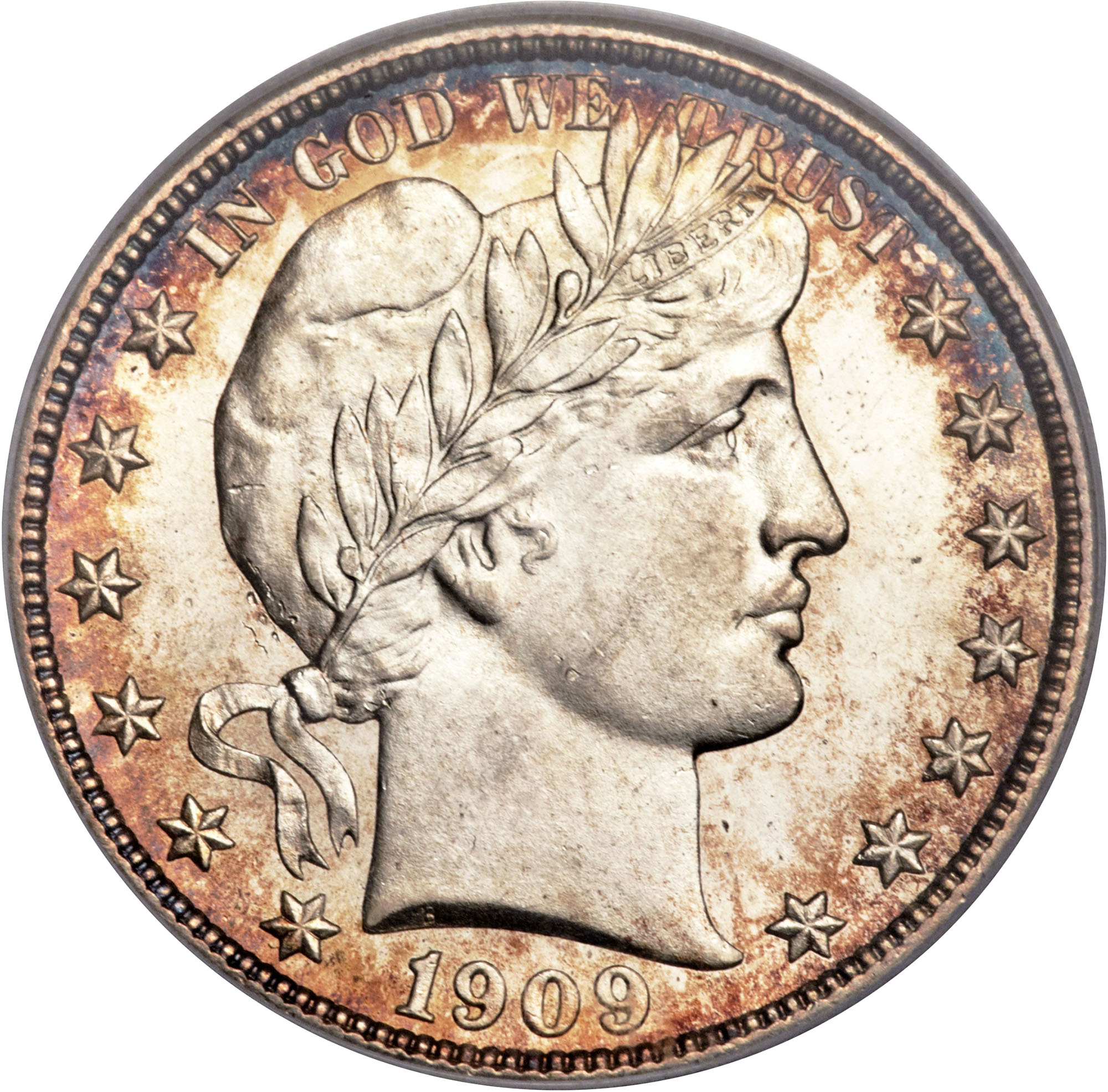 1909-P Barber Half Dollar