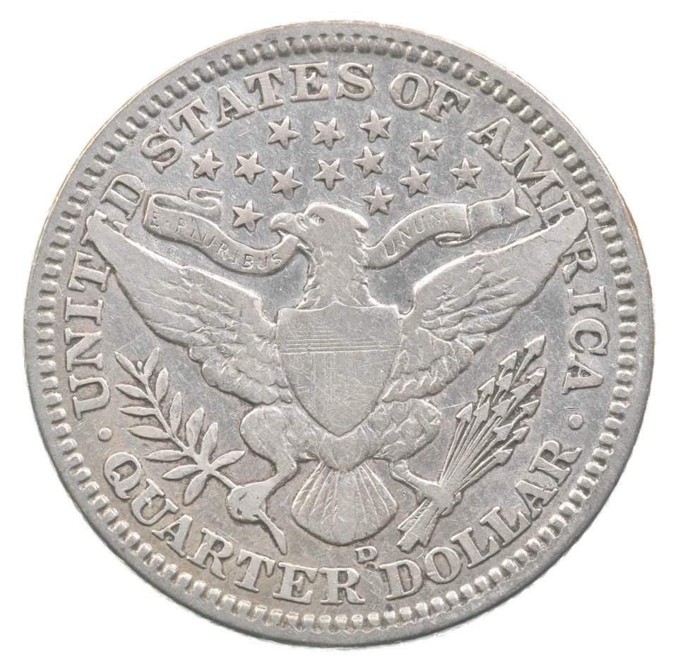 1909-D Barber Quarter