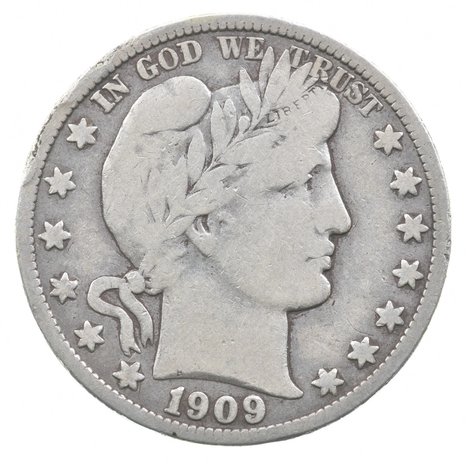 1909-S Barber Quarter