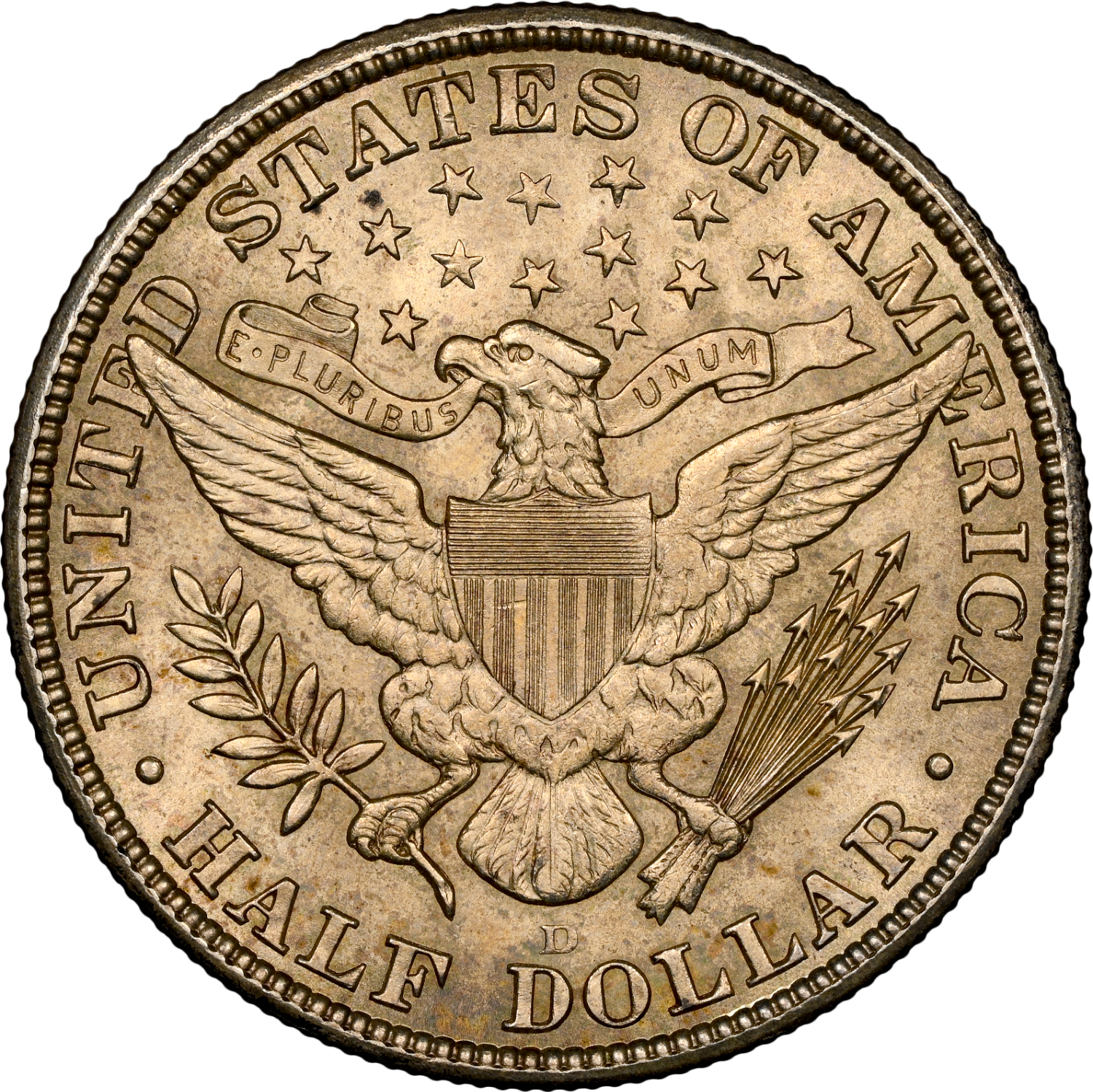 1912-D Barber Half Dollar