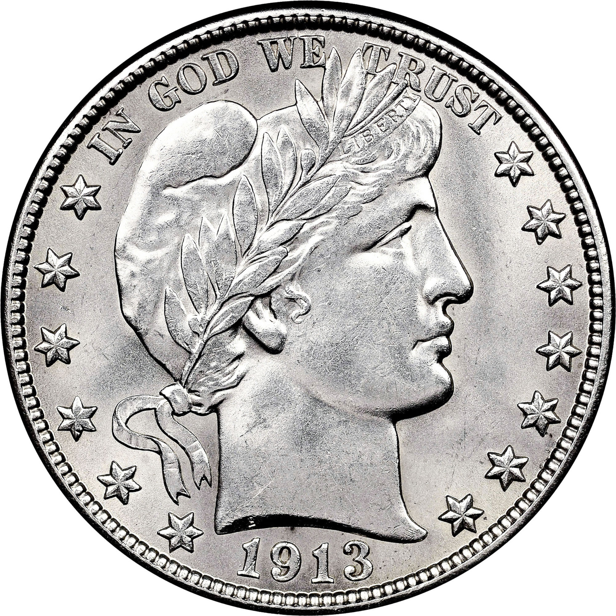 1913-D Barber Half Dollar