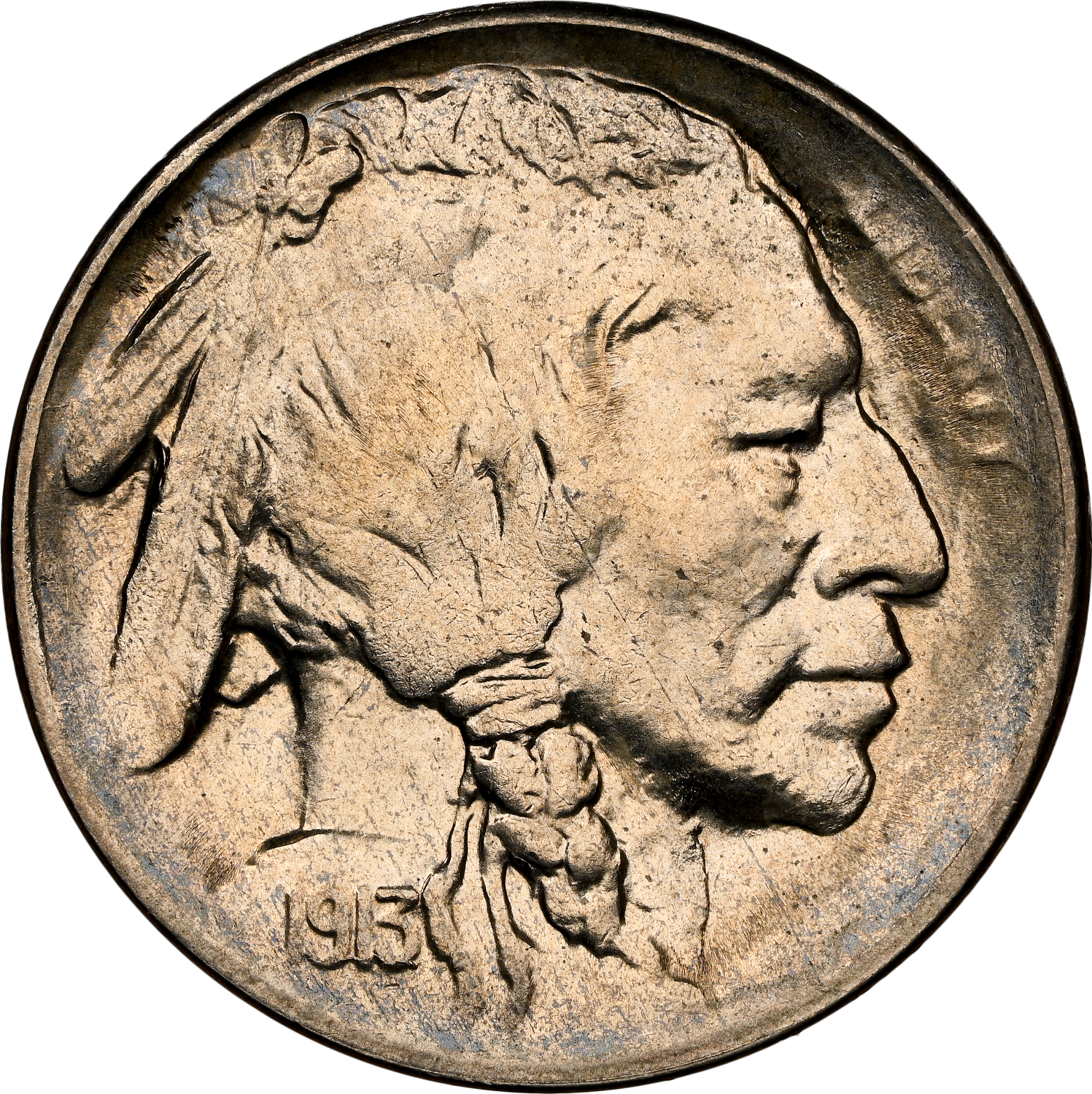 1913-S Type 2 Buffalo Head Nickel Coins