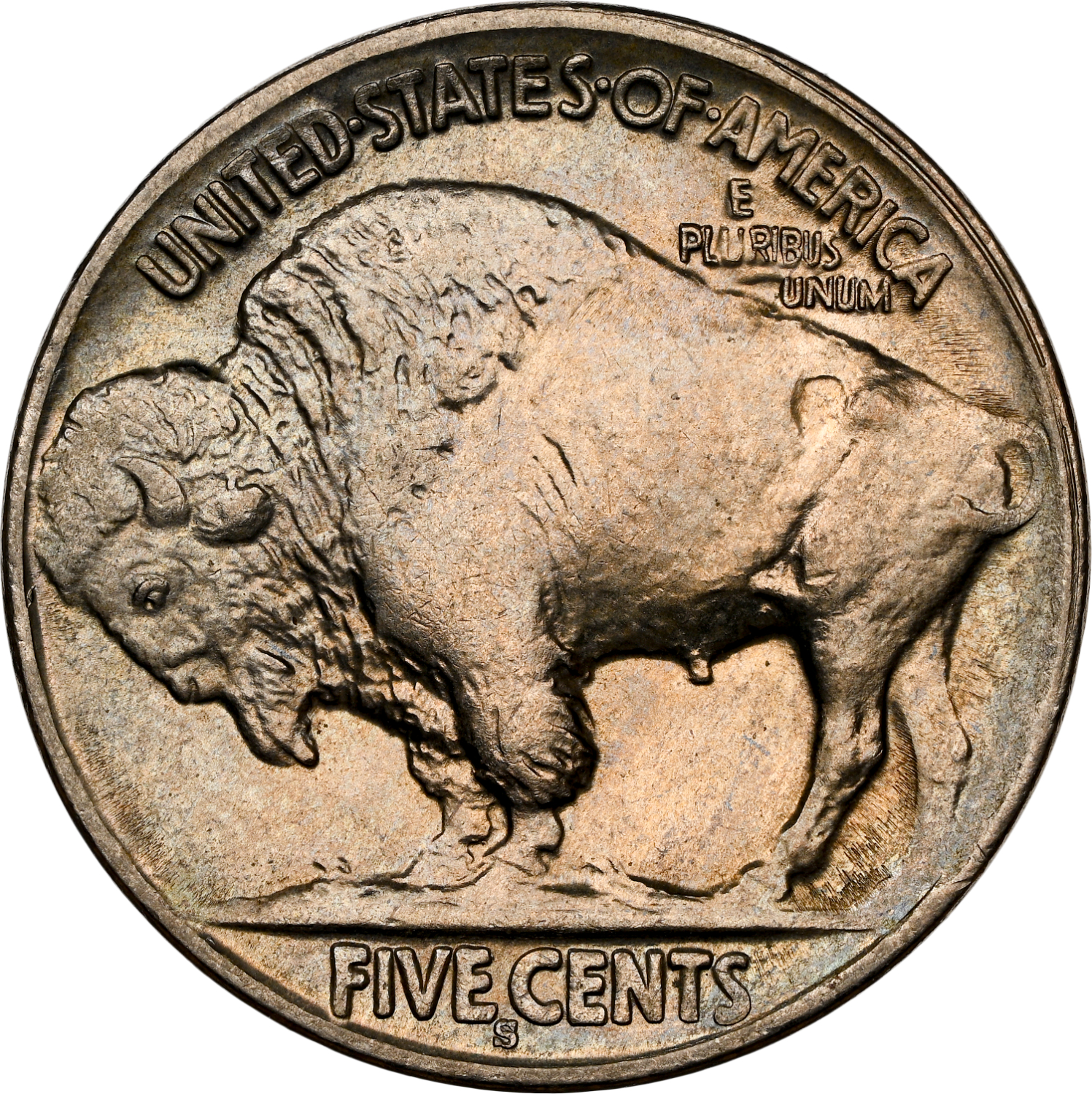1913-S Type 2 Buffalo Head Nickel Coins