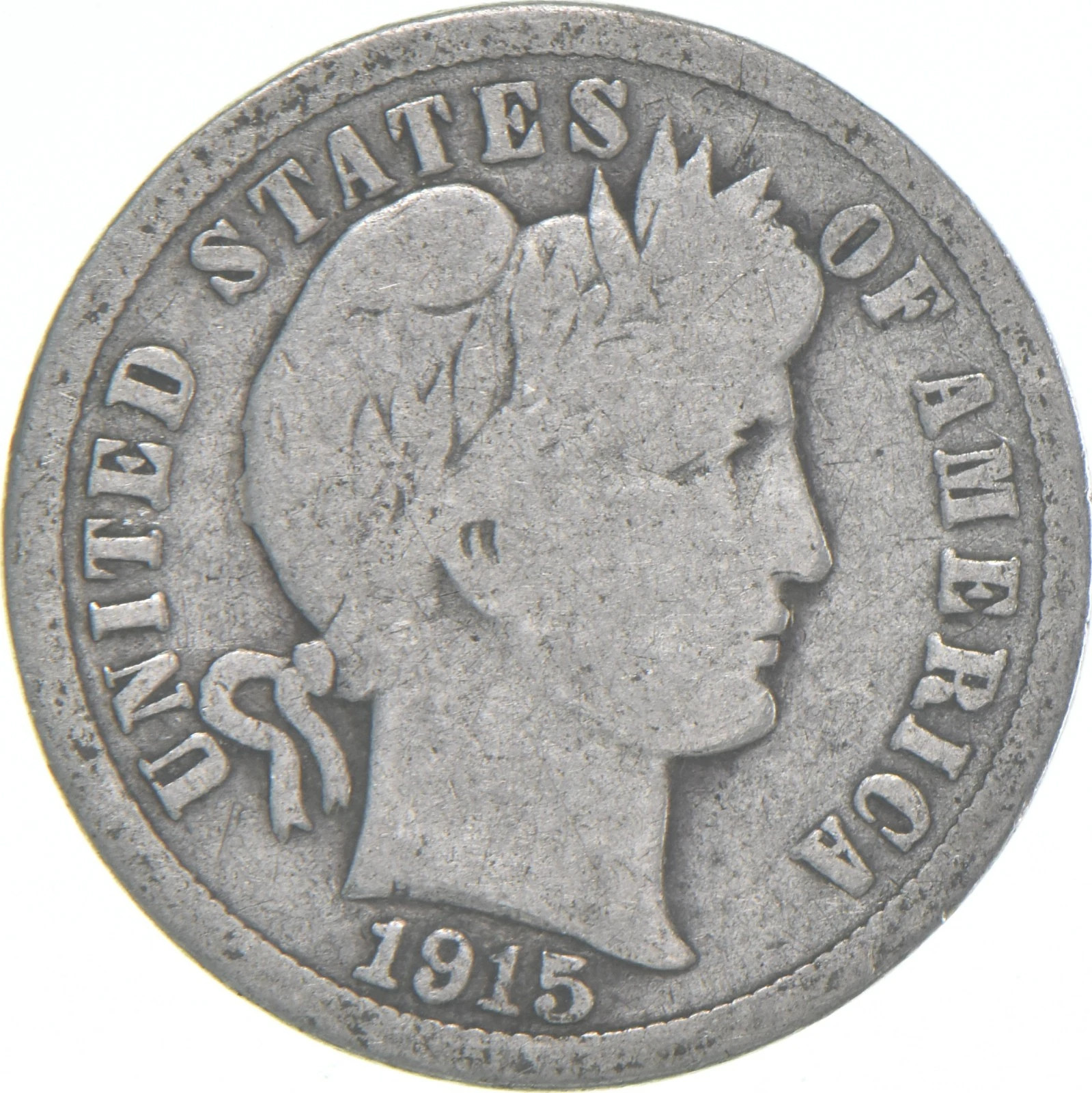 1915-P Barber Dime