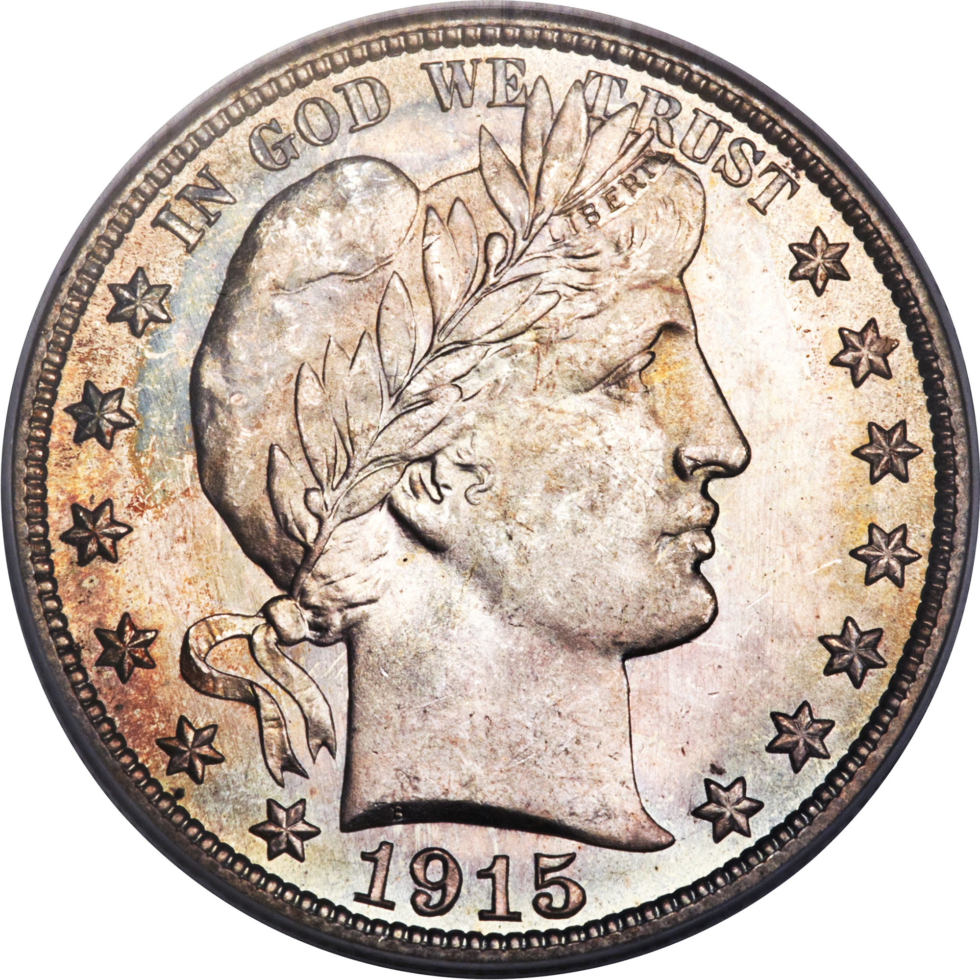 1915-P Barber Half Dollar