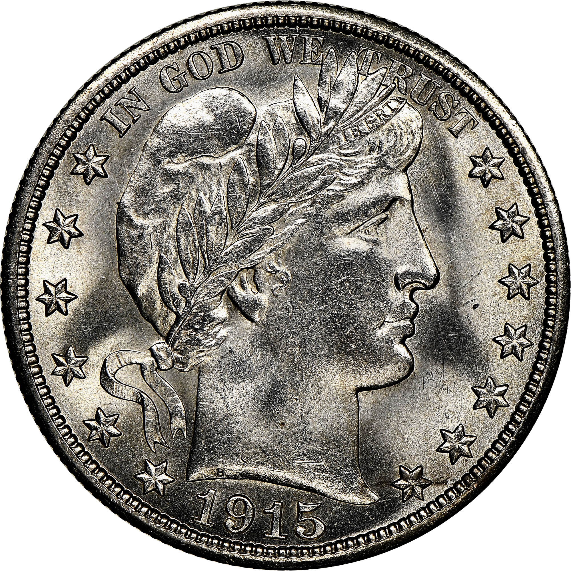 「超貴重切手」アメリカ 古切手1910年代 ワシントン像 未使用4種 1915-S Barber Half Dollar Liberty Head Half Dollars