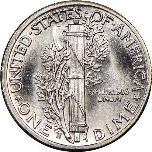 1916-S Mercury Dimes