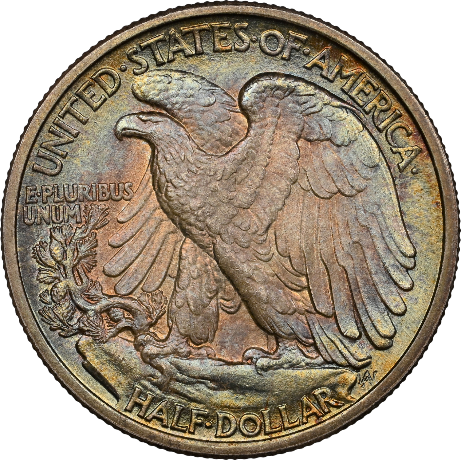 1917-D Obverse Walking Liberty Half Dollar