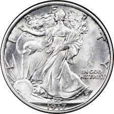 1917-D Reverse Walking Liberty Half Dollar