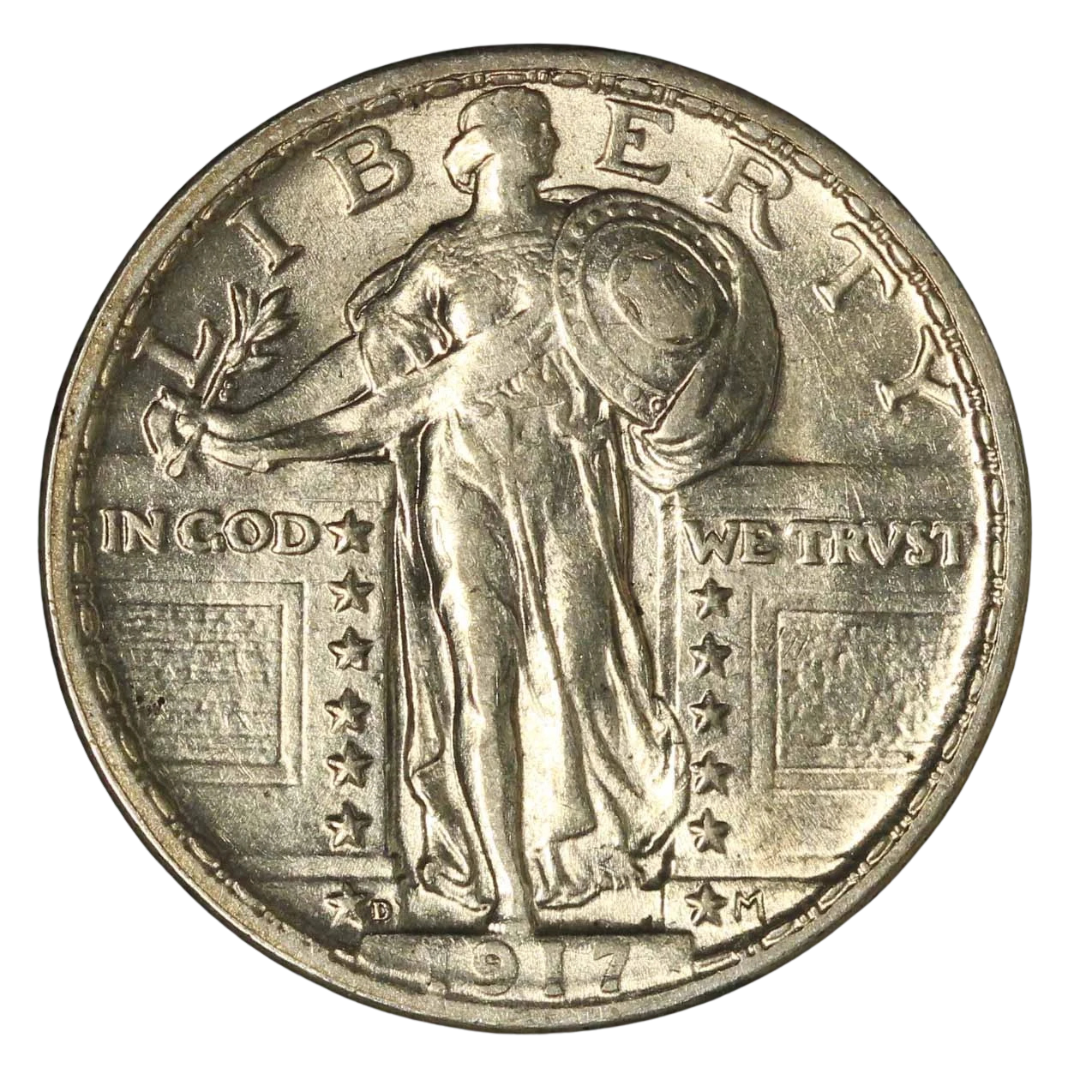 1917-D Type 2 Standing Liberty Quarter
