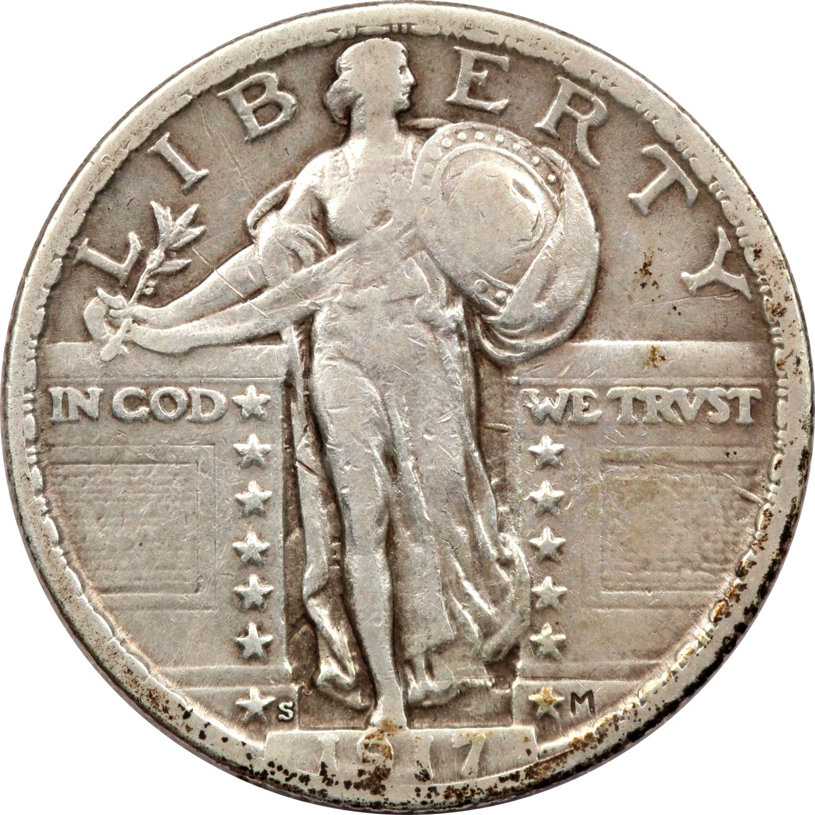 1917-S Type 2 Standing Liberty Quarter