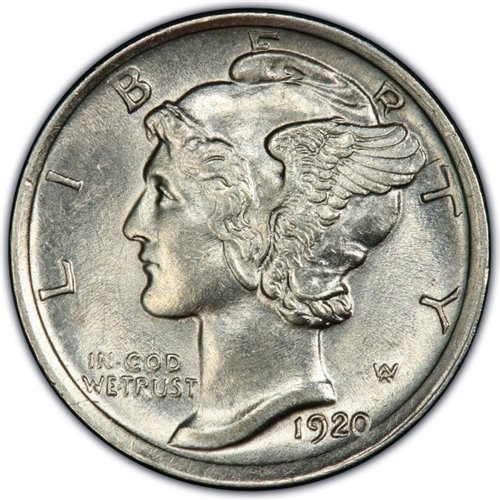 1920-S Mercury Dimes