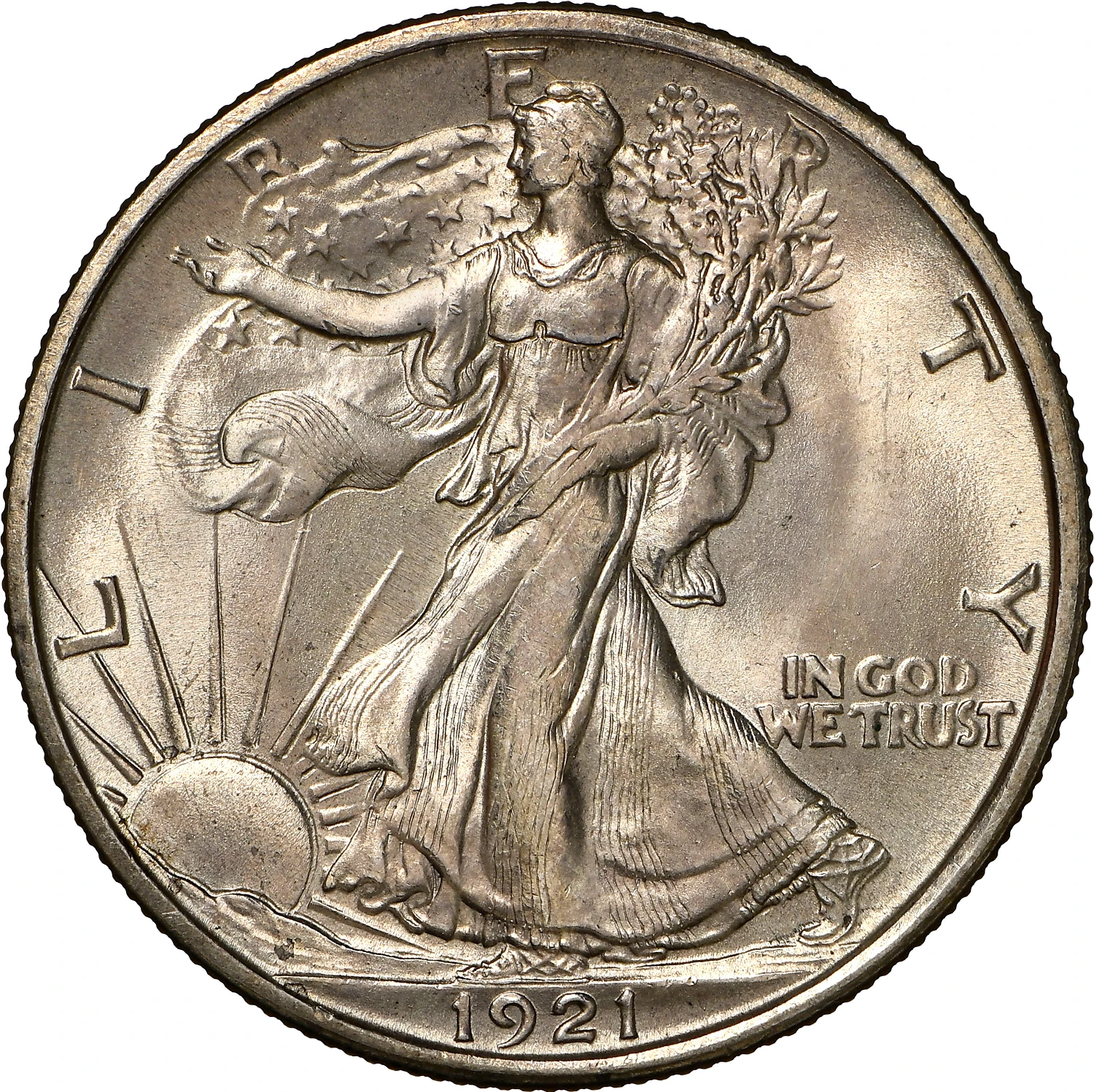 1921-D Walking Liberty Half Dollar