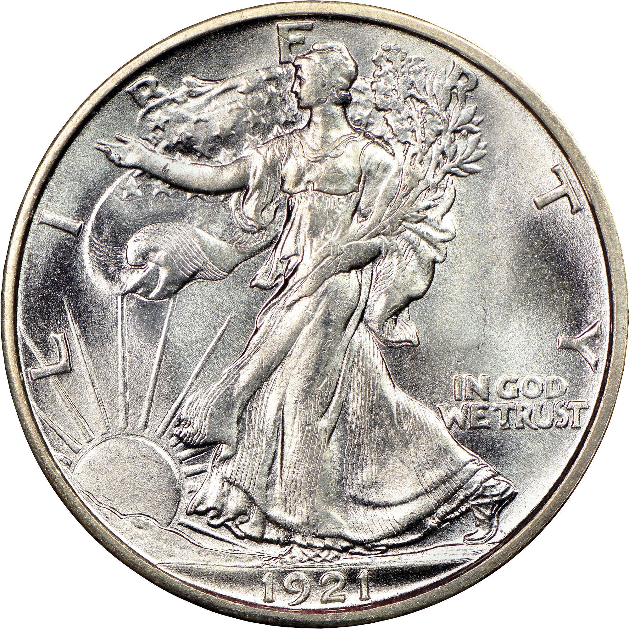 1921-S Walking Liberty Half Dollar