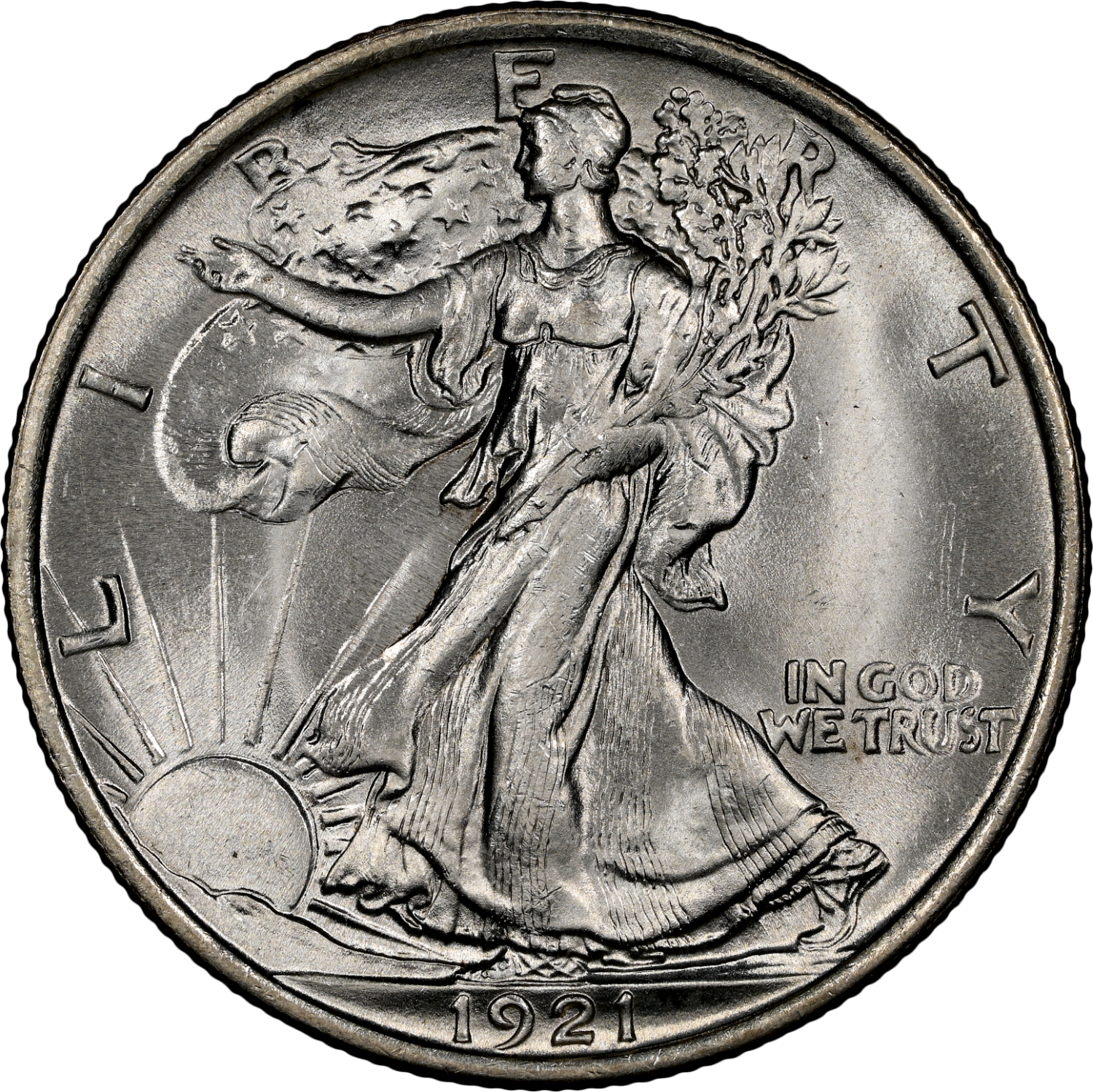 1921-P Walking Liberty Half Dollar