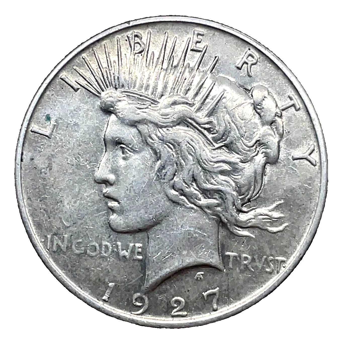 1927-D Peace Silver Dollar