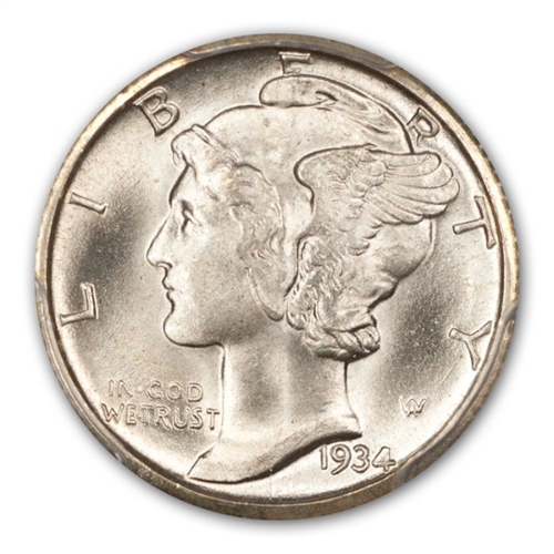 1934 Mercury Dimes