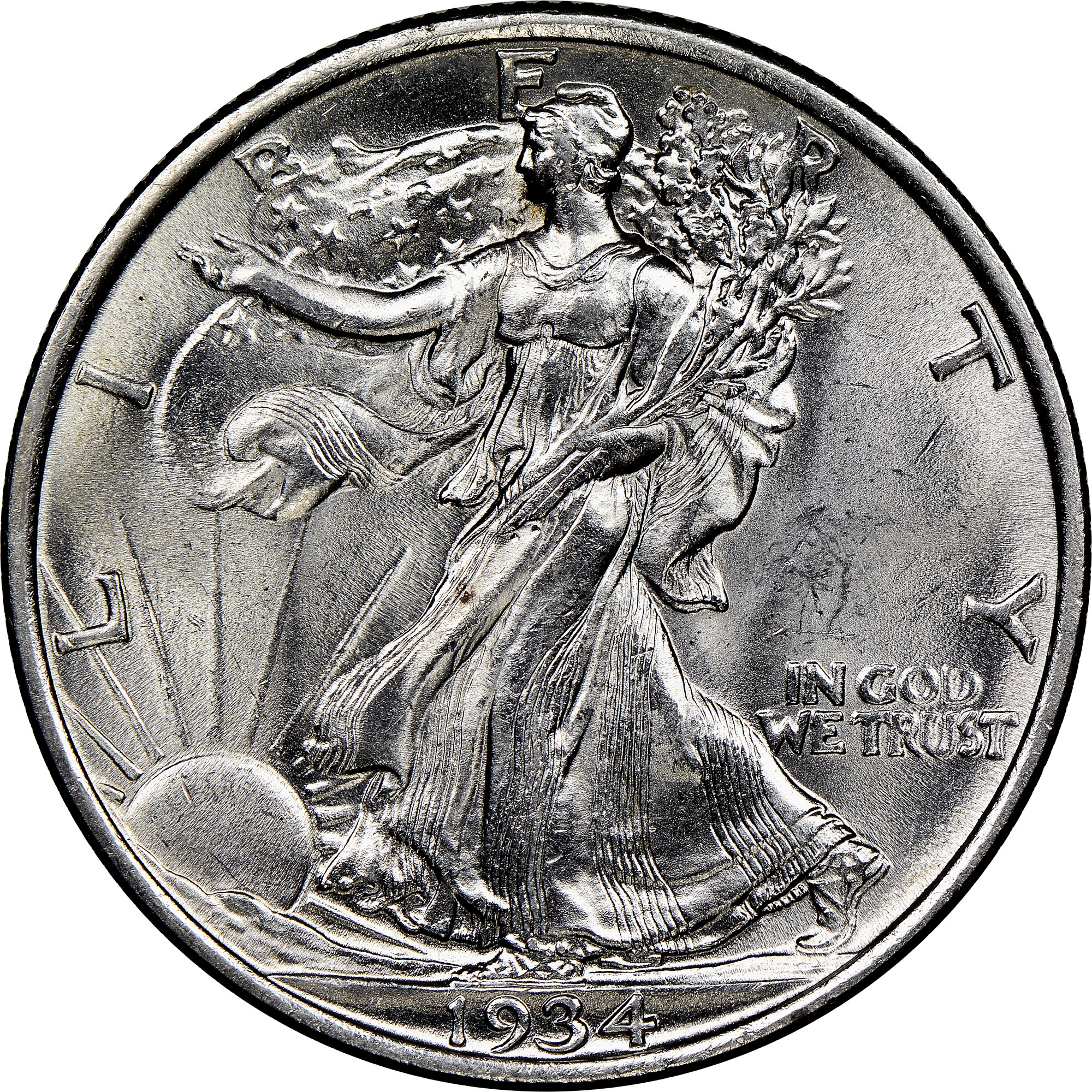 1934-P Walking Liberty Half Dollar