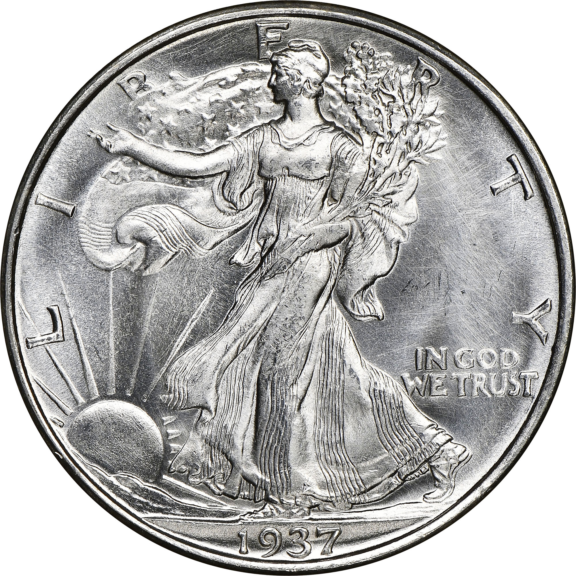 1937-D Walking Liberty Half Dollar