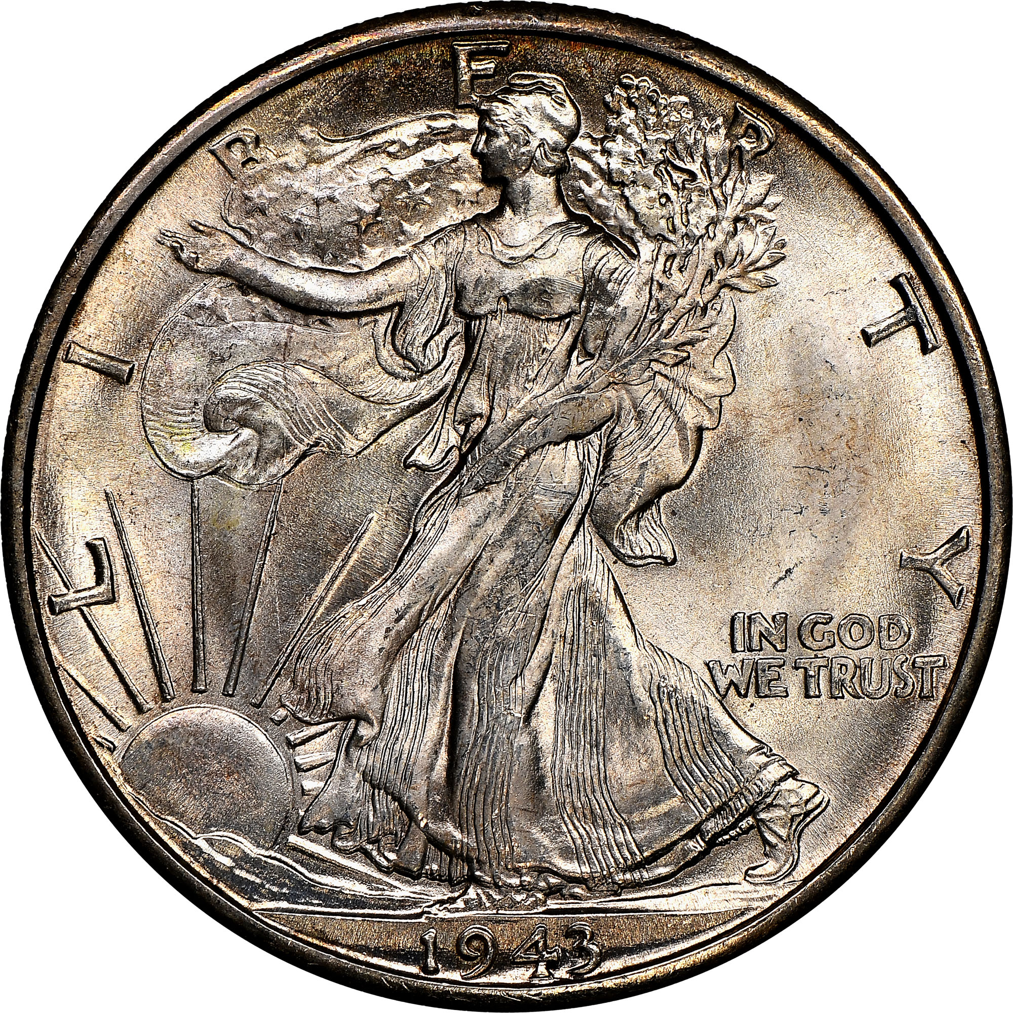 1943-D Walking Liberty Half Dollar