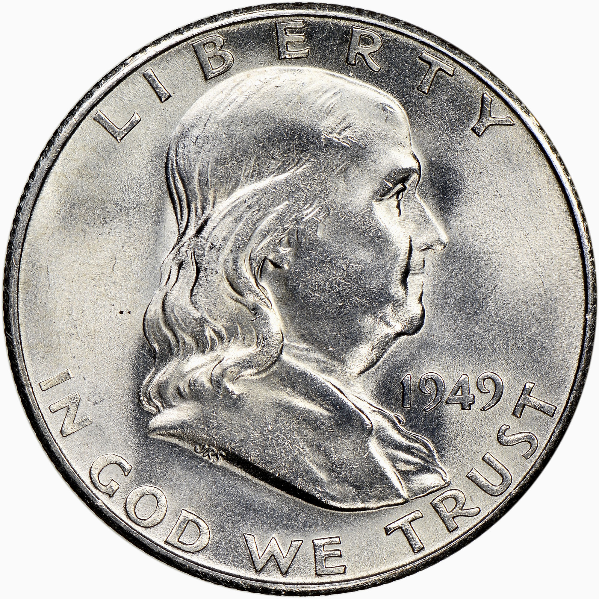 1949-S Franklin Half Dollar Ben Franklin Silver Half Dollars 1949-S Franklin Half Dollar Ben Franklin Silver Half Dollars